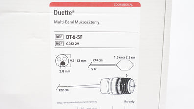 Cook Medical G35129 Duette Multi-Band Mucosectomy 5Fr x 240cm (x)
